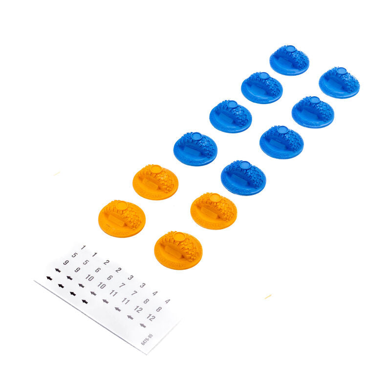 Pro-Line Gate Marker Set Blue (8) and Orange (4) for Micro Crawlers