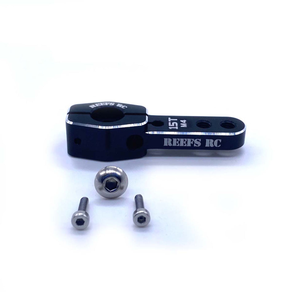 Reefs RC SEHREEFS107 Single HD Servo Horn 15T 4mm Holes — 1/5 Scale