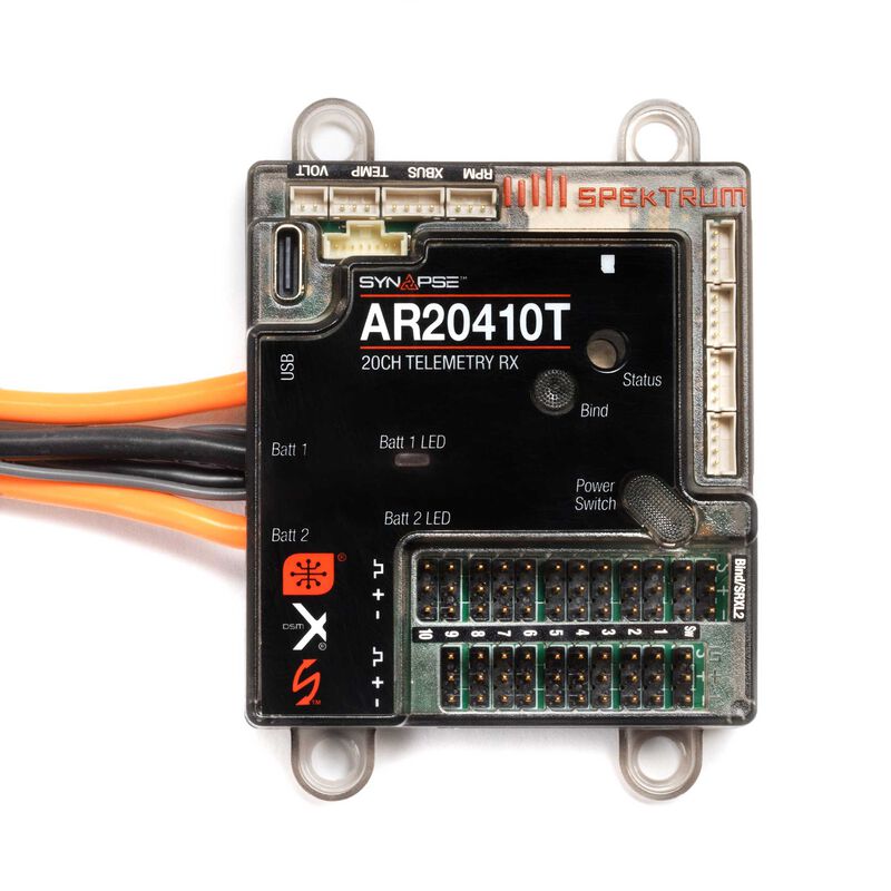 Spektrum AR20410T 20-Channel PowerSafe Telemetry Receiver - DSMX