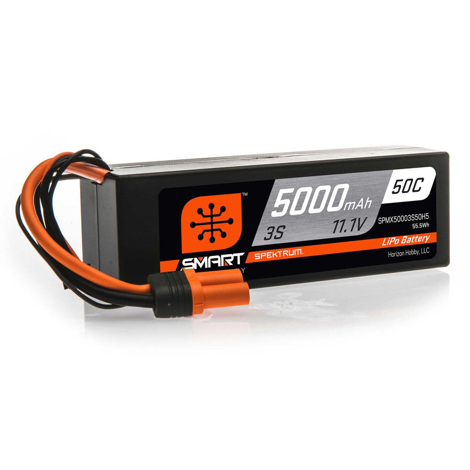 Spektrum Smart Powerstage Surface Bundle: 5000mAh 3S 50C LiPo Battery (IC5) / 100W S100 Charger