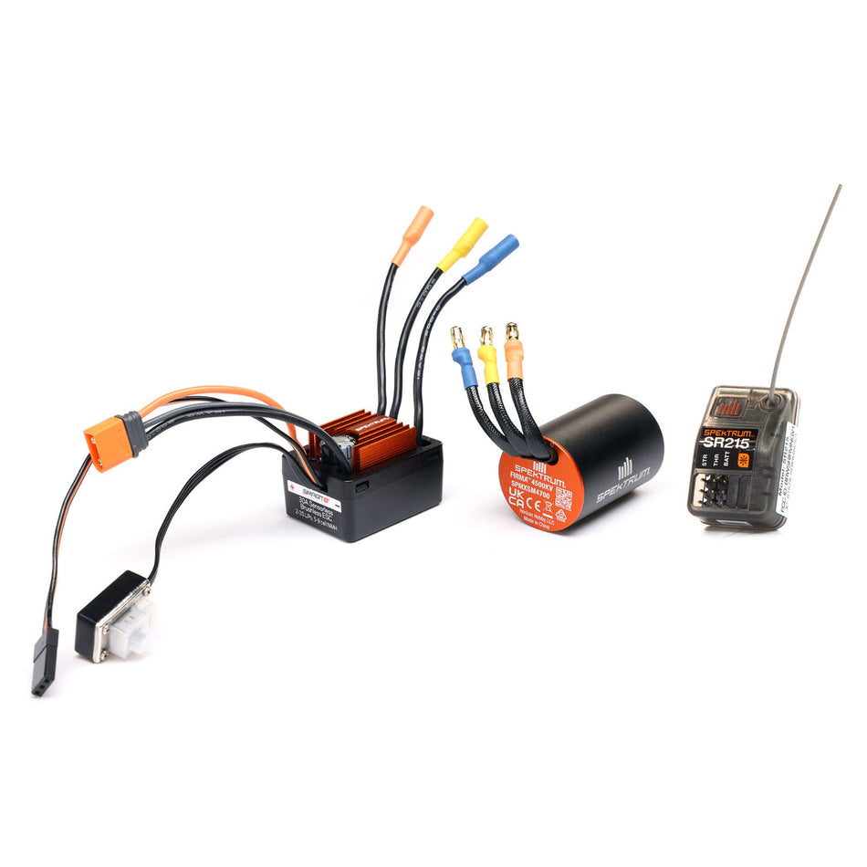Spektrum Smart BL ESC / Motor / RX Combo: 1/12 Losi NASCAR AWD RC Racecar