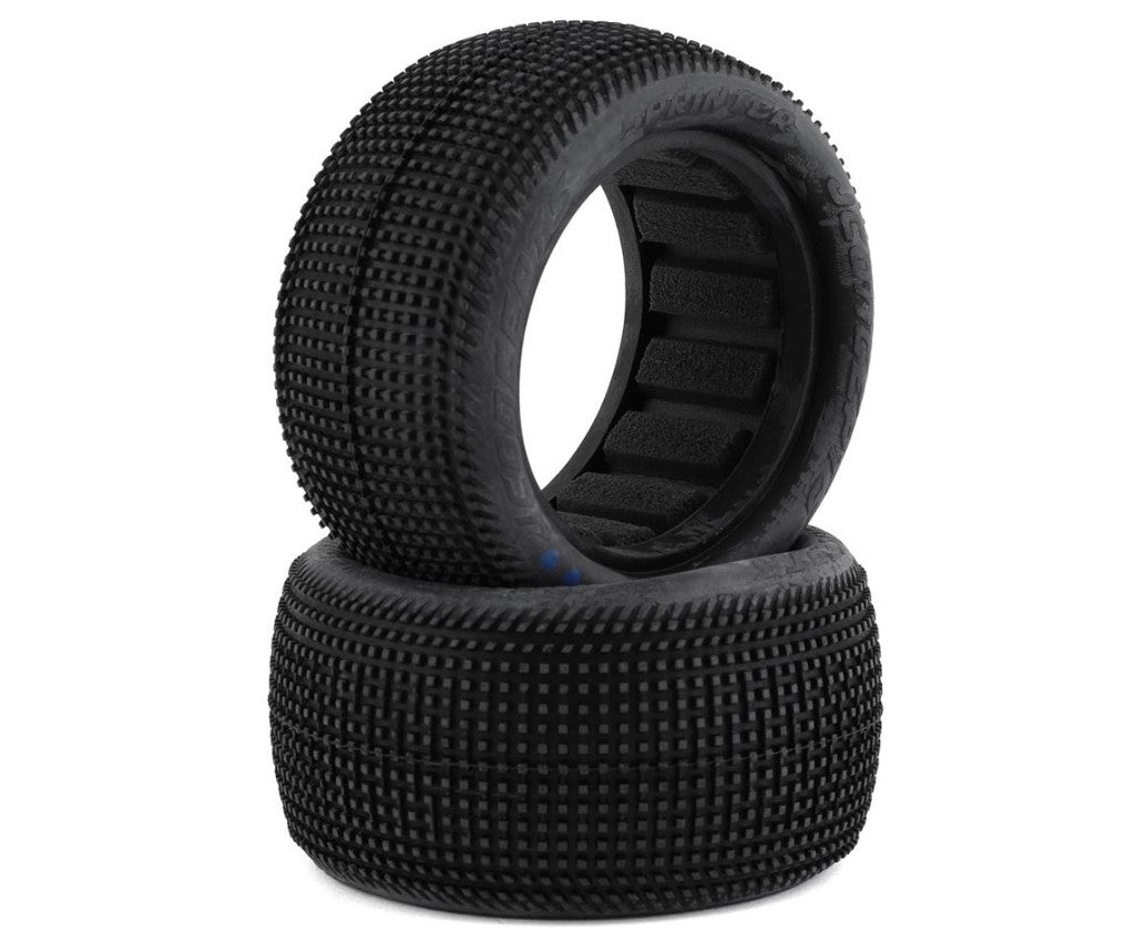 JConcepts Sprinter 2.2" Rear Buggy Dirt Oval Tires (2) (Aqua A2)