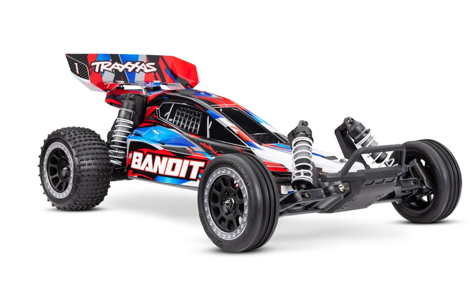 24254-8 Traxxas Bandi XL-5 1/10 Scale, 2WD, Ready-To-Race RC Buggy w/USB-C  Charger, Battery  Red