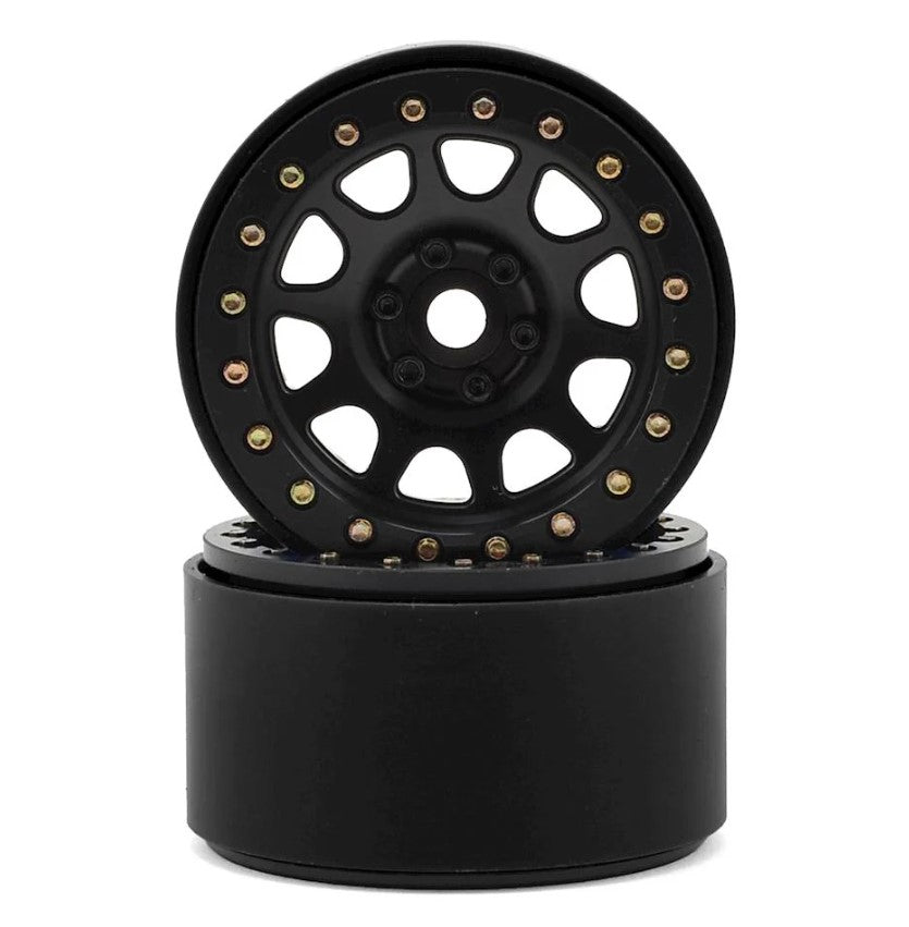 SSD RC 2.2 D Hole Beadlock Wheels (Black) (2)