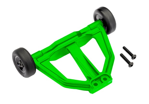 Wheelie bar, green (assembled)