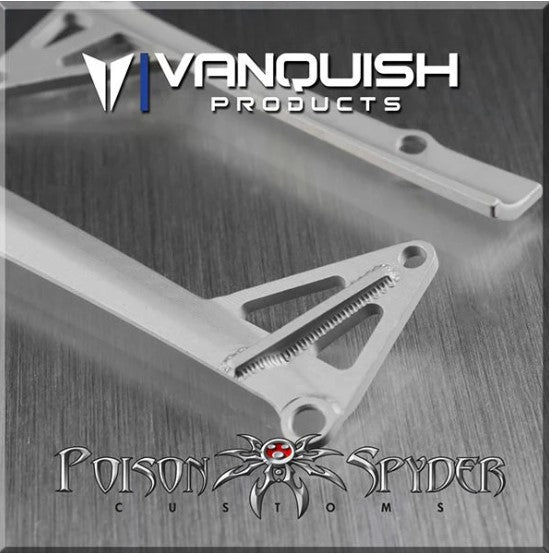 Poison Spyder JK LED Light Bar Mount Clear Anodized