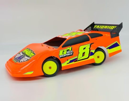 McAllister Racing Fairbury 1/10 Late Model Body (Clear) (.040)