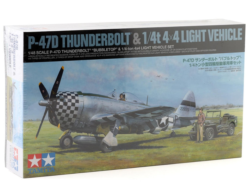 Tamiya Republic P-47D Thunderbolt Bubbletop 1/48 Model Airplane Kit