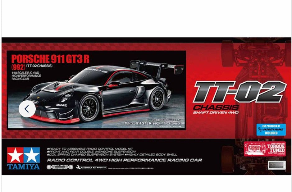 1/10 RC Porsche 911 GT3 R (992) (TT-02)