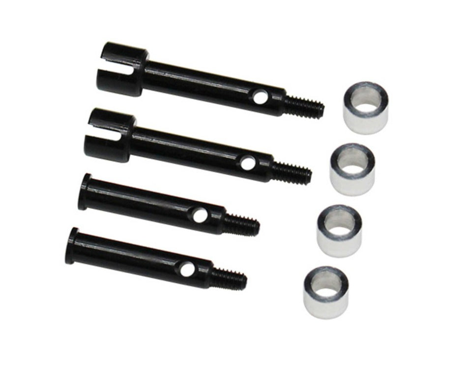 Hot Racing +3mm Wide Steel Drive Shafts & Axles – Fits 1/24 Losi Micro-B [HRALMCB39W3]