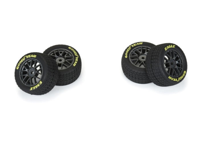Pro-Line Goodyear Eagle Dirt Tire F/R MTD Grey for Losi NASCAR Racecar (4)