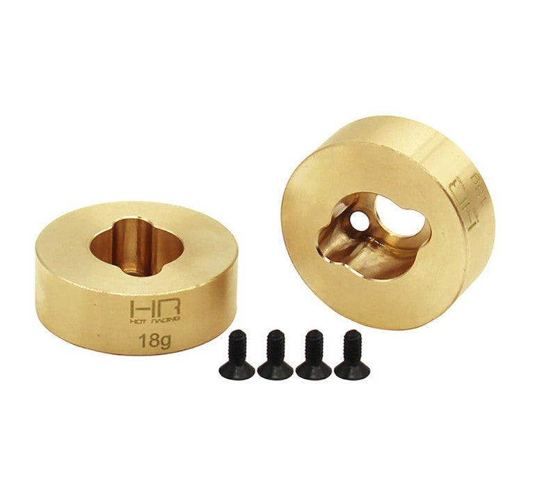 Hot Racing TRXM22H Brass Rear Hub Carriers – Fits Traxxas Vehicles