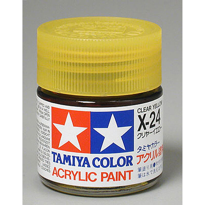 Tamiya TAM81024 Acrylic Paint X-24 Gloss Clear Yellow