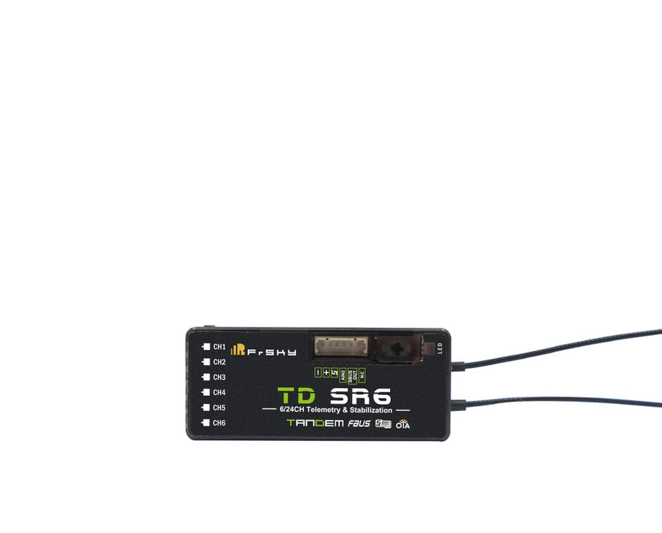 FrSky TD SR6 Tandem 6 Ch. Receiver With Stabilization