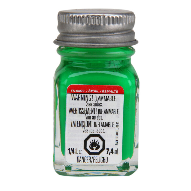 Testors TES1174TT Enamel — Green Fluorescent (1/4 oz)