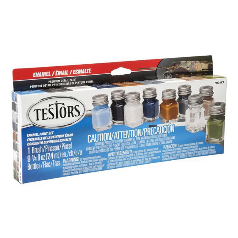 Testors TES281230 Enamel 9 Bottle Paint Set — Camo Flat