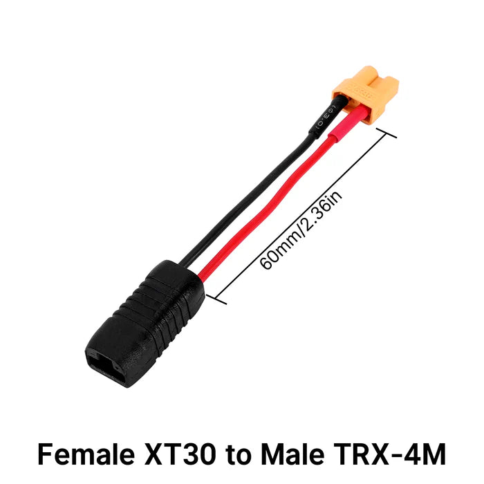 INJORA XT30 to JST-RCY JST PH2.0 TRX-4M T-Style EC3 Battery Adapter Cable Wire