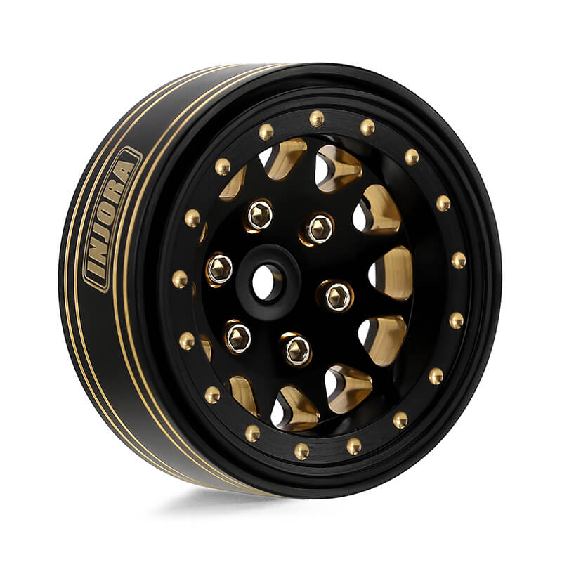 Injora 1.3" 68g/pcs Brass -3.75mm Offset Wheels for Micro Crawlers (W1301)