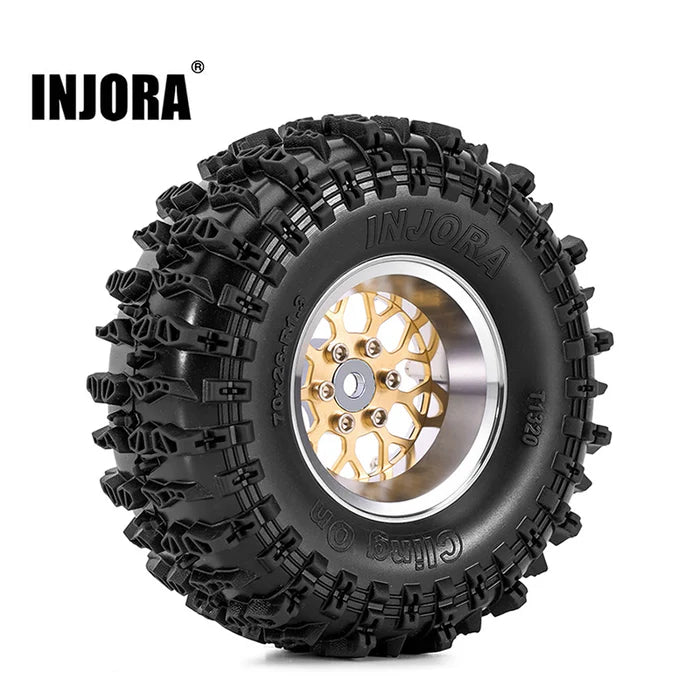 INJORA 1.3" 70*26mm -4.05mm Offset ModuWheel Set for Micro Crawlers