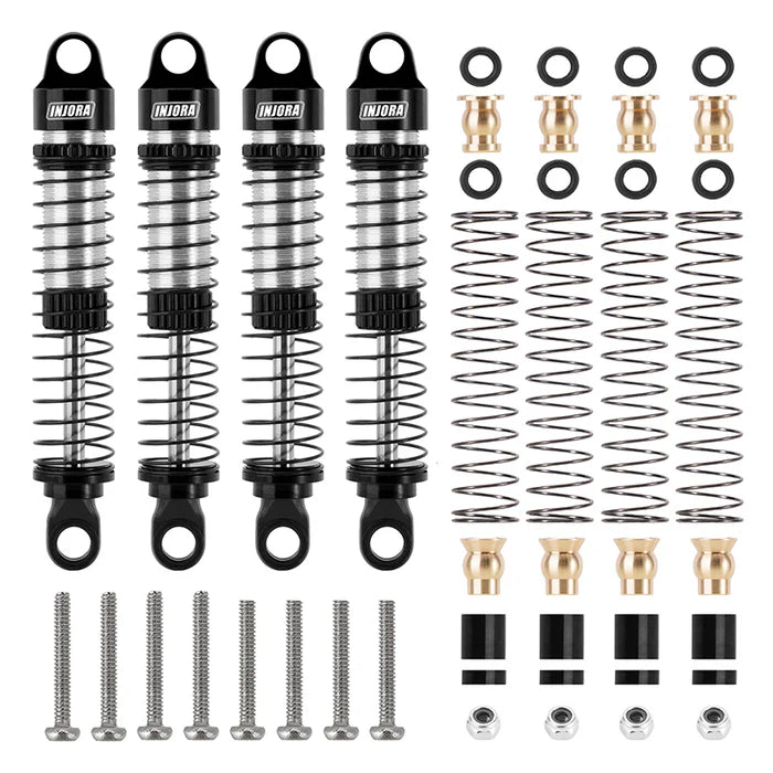 INJORA 59mm Long Threaded Oil Shocks for 1/18 Redcat Ascent-18 HPI Venture18