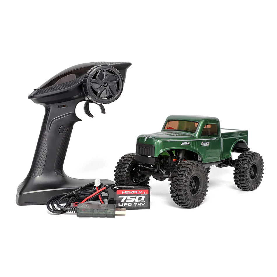 Redcat Ascent-18 Brushless - 1/18 Scale Brushless Electric Rock Crawler Green