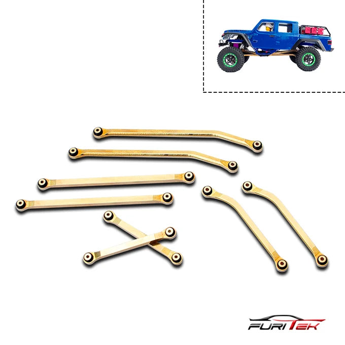 Furitek Brass High Clearance Links Set for SCX24 Gladiator FRU2135