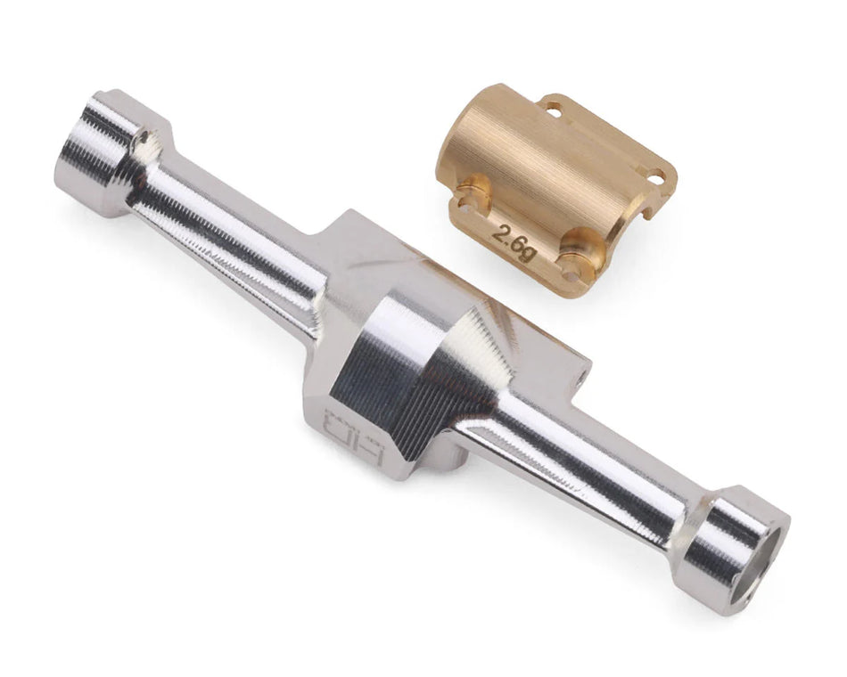 Hot Racing Axial SCX30 Aluminum Rear Axle Housing w/Brass Cover