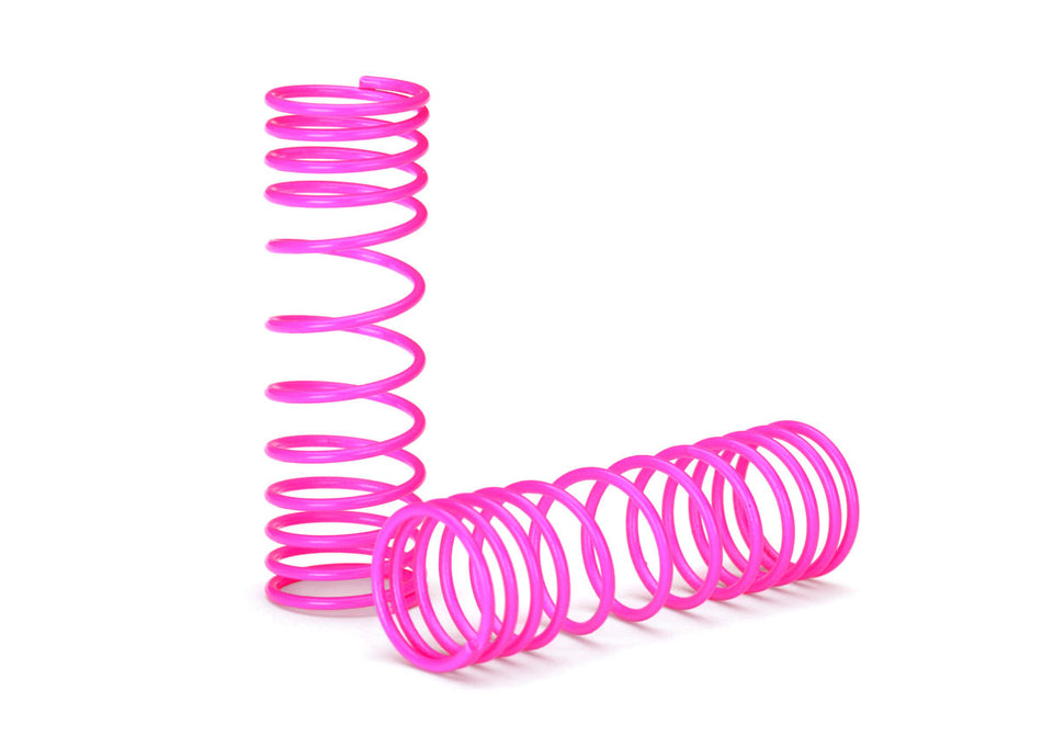 Traxxas 5857P Pink Long Progressive Rate Springs for Ultra Shocks (2)