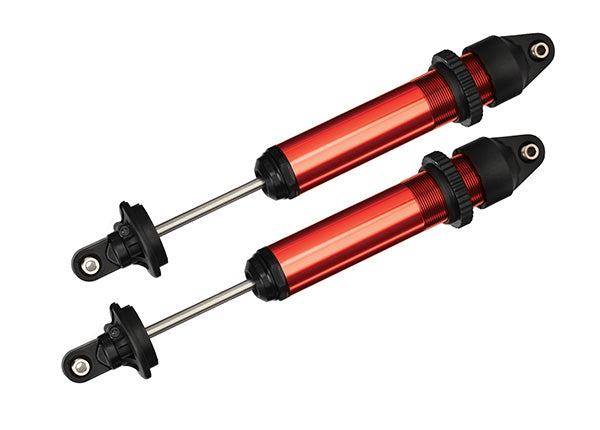 7761R Traxxas Red Aluminum Long GTX Shocks (2)