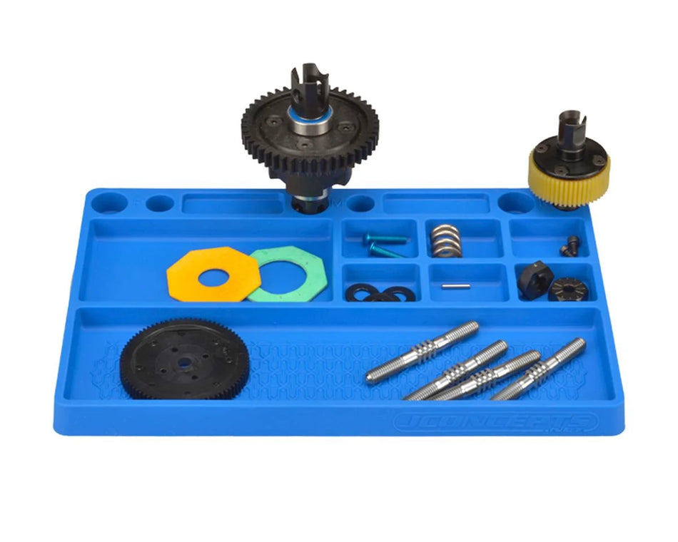 JConcepts JCO2550-1 Rubber Parts Tray (Blue)