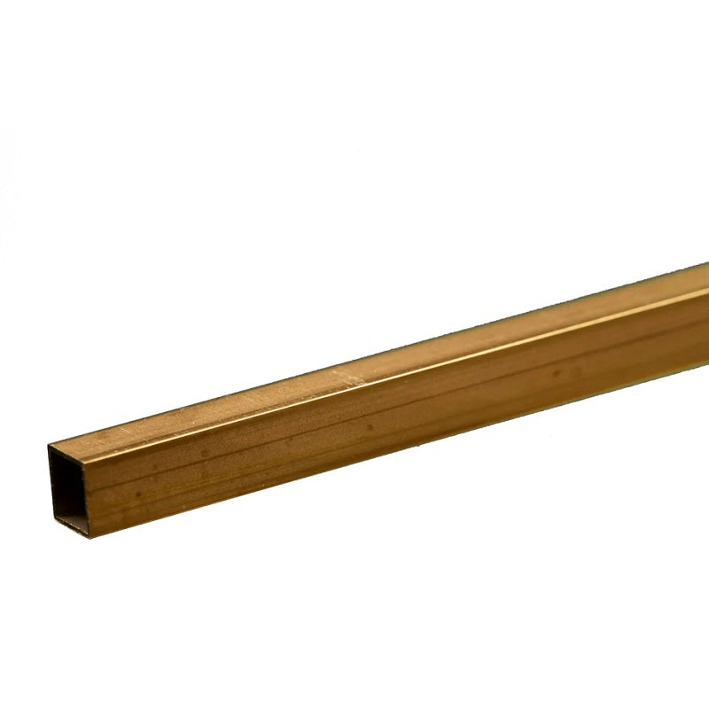 7/32" Outside Diameter Square Brass Tube (1 pc per card)