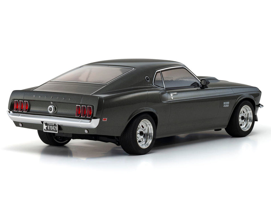 Kyosho KYO34437T1 Fazer Mk2 1969 Ford Mustang Boss 429 Electric 4WD 1/10 RTR (Black Jade)