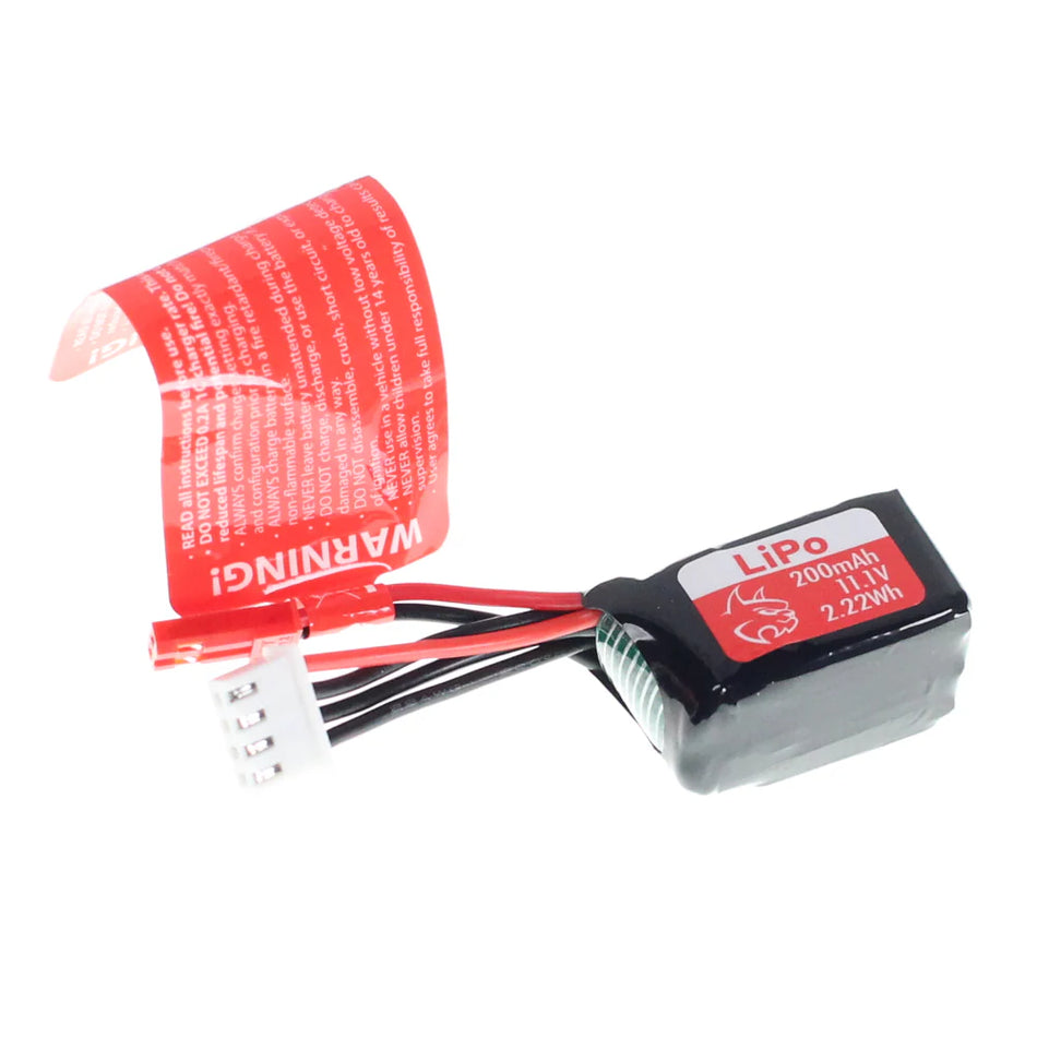 REDCAT 11.1V 3 cell Lipo Battery (200mah)(JST)(1pc)