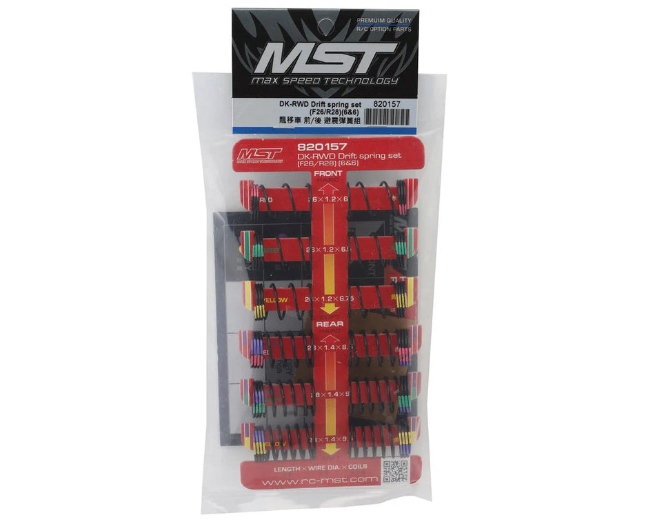 MST DK-RWD Drift Spring Set (F26mm/R28mm)(6&6)