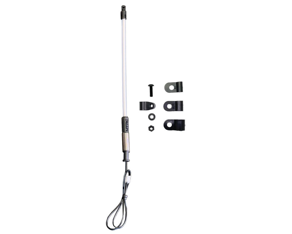 MyTrickRC MYKWHIP2-13IB-12 TrickWhip2 Super Bright Scale Whip Light Tube (Ice Blue) 130mm w/12V-3V Voltage Regulator & Receiver Cable
