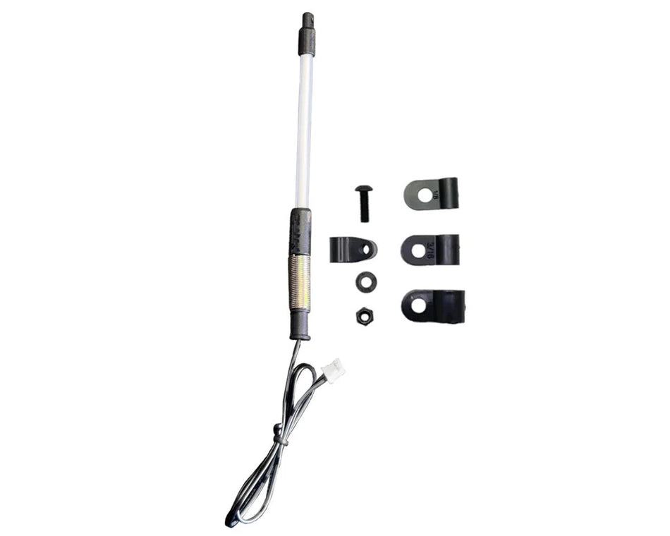 MyTrickRC MYKWHIP2-8Y-12 TrickWhip2 Super Bright Scale Whip Light Tube (Yellow) 80mm w/12V-3V Voltage Regulator & Receiver Cable