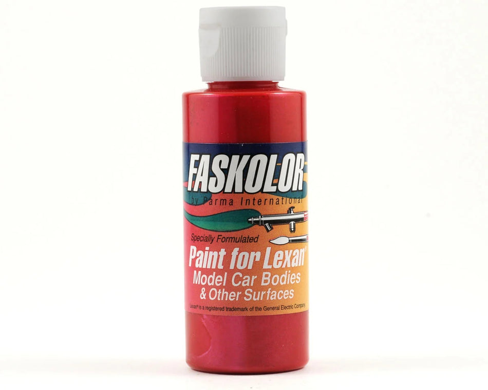 Parma PSE Faskolor Faspearl Red Water Based Airbrush Paint 2oz PAR40056