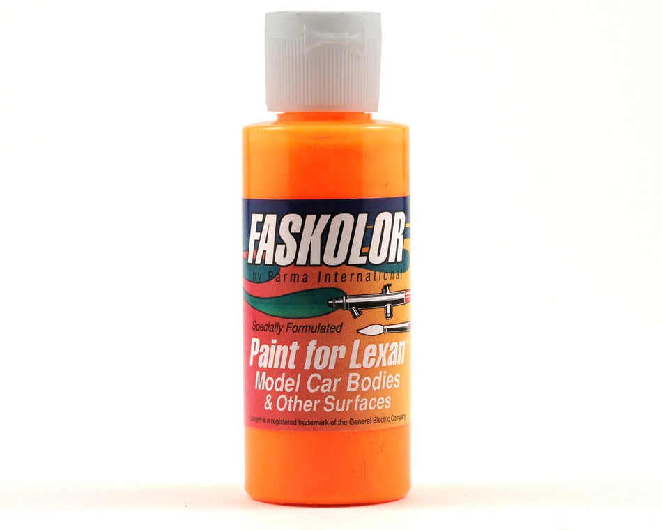 Parma PSE Faskolor Fasflorescent Flame Orange Water Based Airbrush Paint 2oz PAR40304