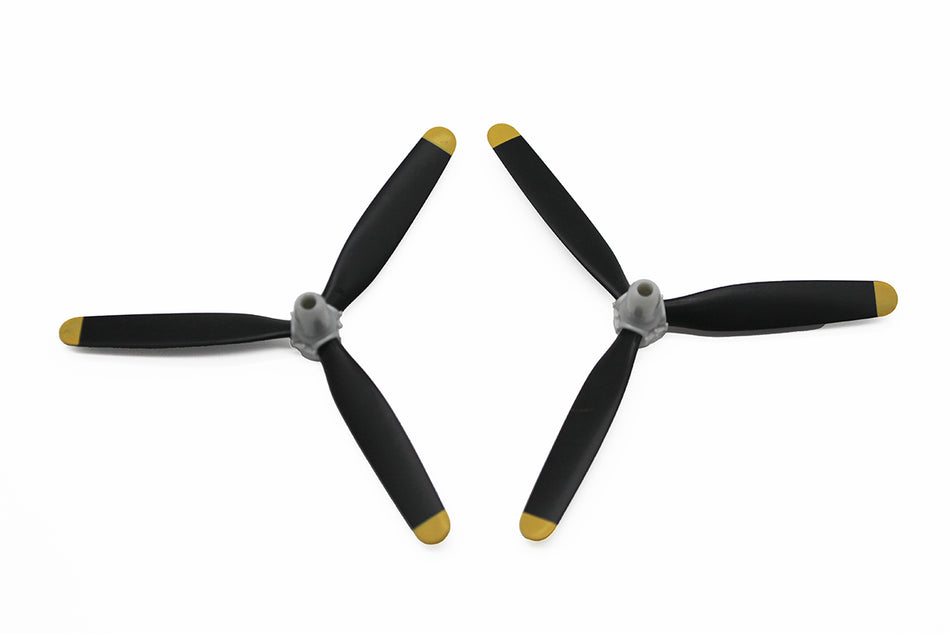 Rage RC 3-Blade Prop & Spinner (2); F4U BL