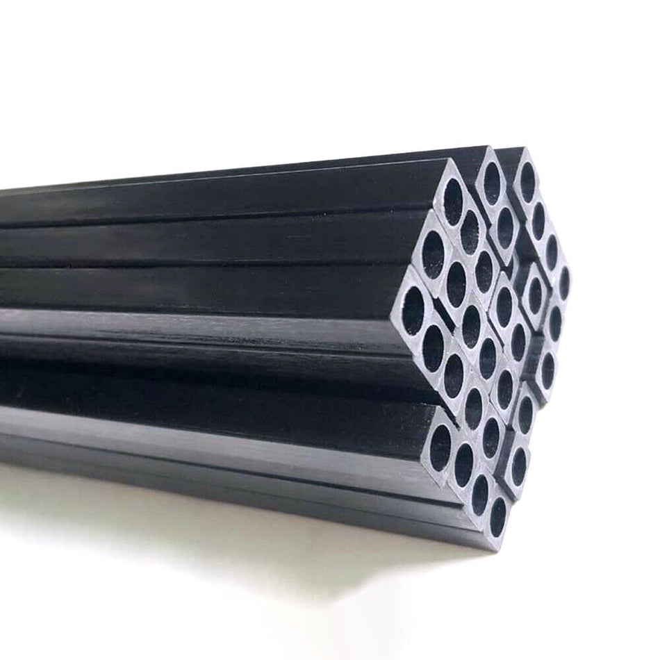 Carbon Fiber Sq Outer with Round Inner Tube 2mm x 2mm x 1mm x 1000mm