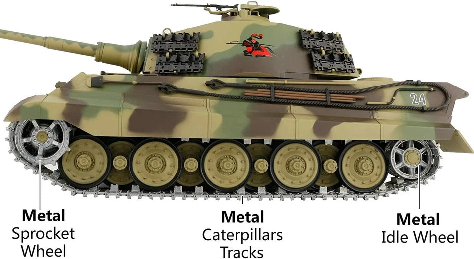 RC Pro 1-16 German King Tiger (Henschel) RC Heavy Tank 3888A-1