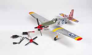 P-51D Mustang 500mm Brushless RTF Warbird with PASS (Pilot Assist Stability Software) System