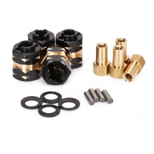 Extended Hex Hubs Wheel Spacers, +5mm, Axial SCX24