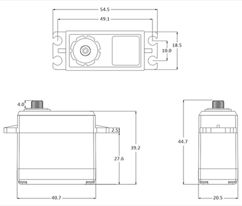SRT SRTDL3020 DL3020 Standard LV DC Digital Waterproof Servo