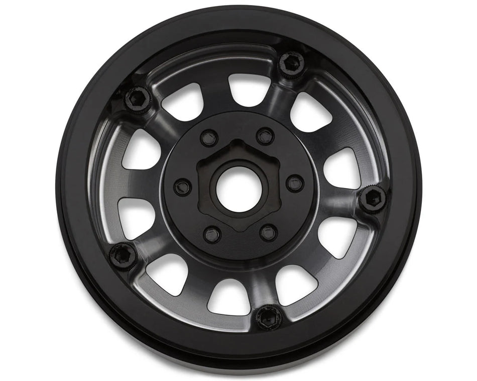 SSD RC 1.9” Dominator Beadlock Wheels (Silver) (2) w/12mm Hex