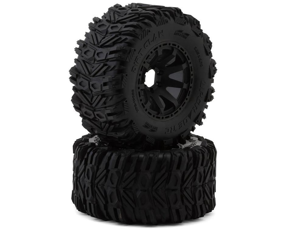 UpGrade RC BELTED Dirt Claw 2.9" Pre-Mounted Tires for Traxxas® MAXX® (2) (Regular & Wide Offset Hexes Included)