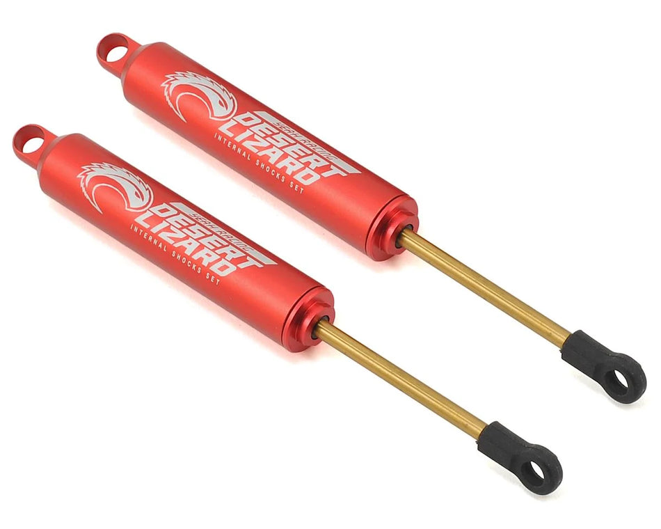 Yeah Racing YEA-DDL-120RD Desert Lizard 120mm Two-Stage Internal Spring Shocks — Red (2)