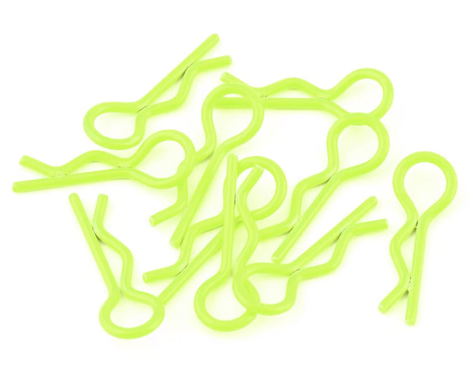 Yeah Racing YA-0594YW Body Clips (10) — Yellow (1/10 & 1/8 Scale)