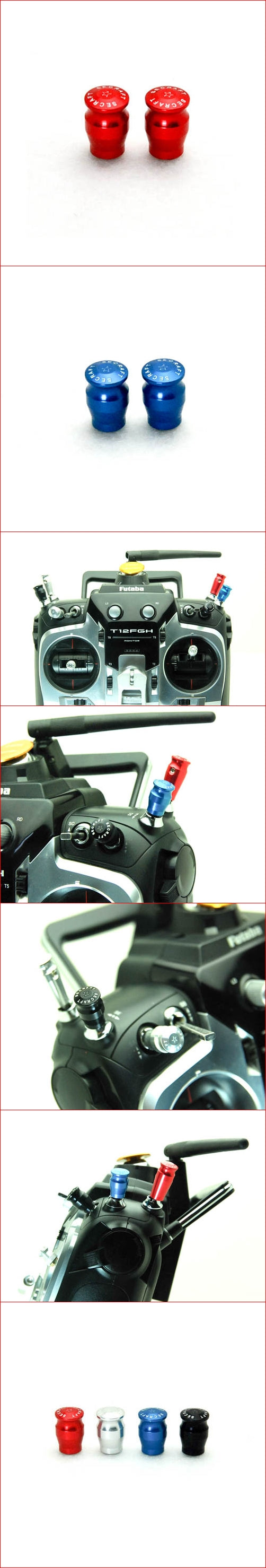 Secraft Transmitter Switch Cap Medium Red