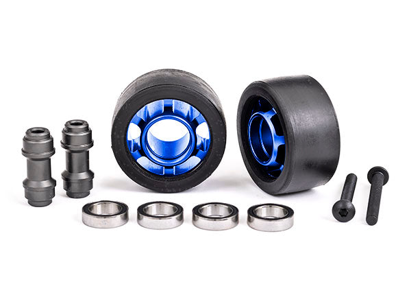 7775X Wheels, wheelie bar Aluminum Blue